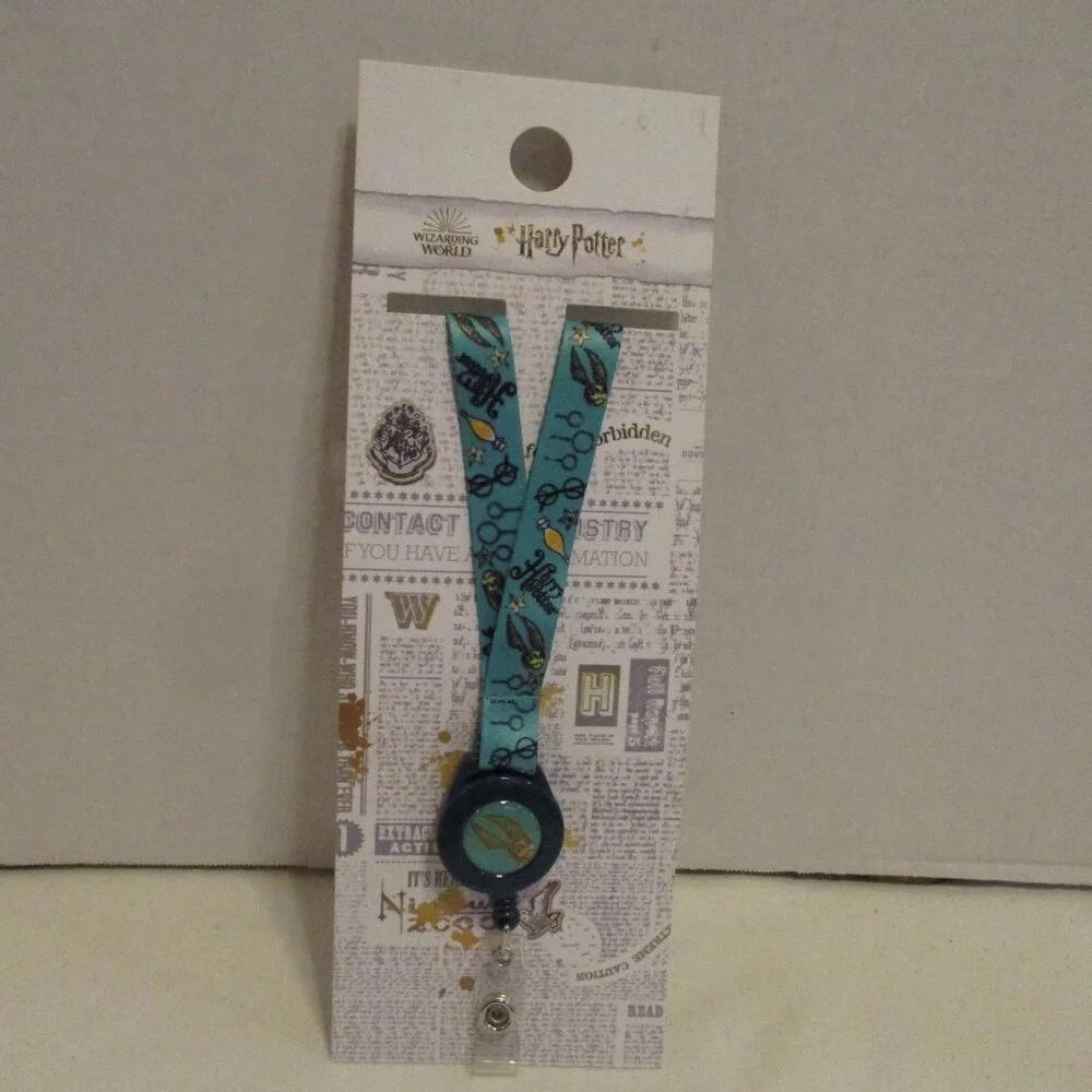 Harry Potter Lanyard NEW Wizarding World Small Black White Green Outdoor Lanyard